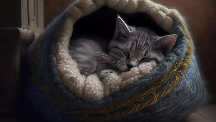 Katze im Katzenkorb