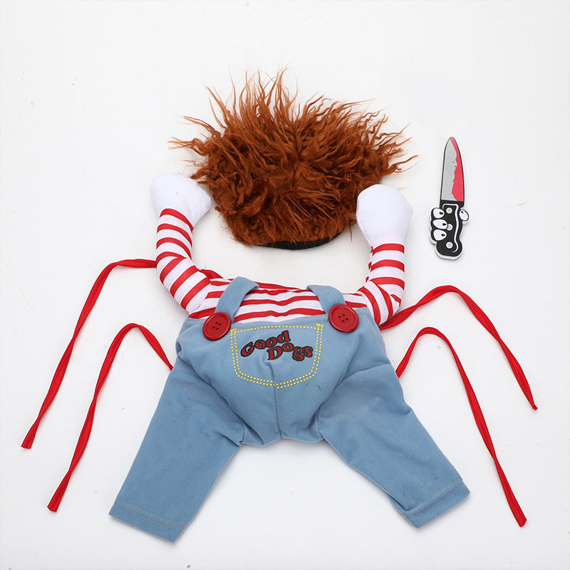 Halloween Hundekostüm Chucky