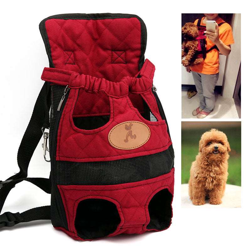 Komfortable Hundetragetasche.