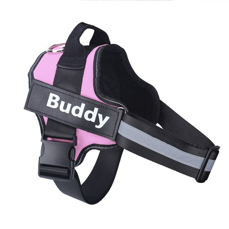 Personalisierbares Hundegeschirr in Rosa