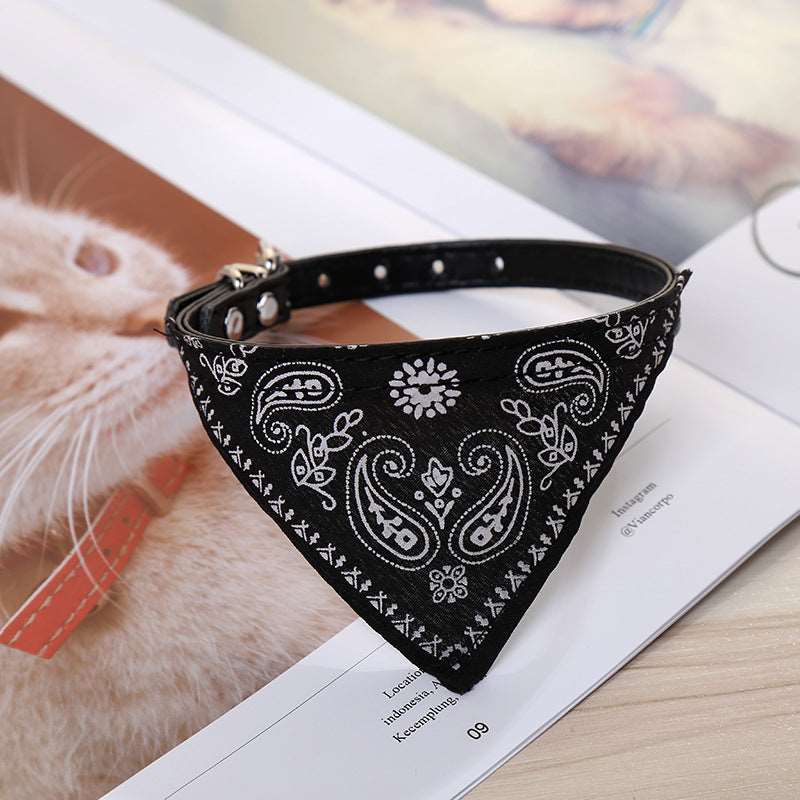 Hunde Bandana Halsband in Schwarz
