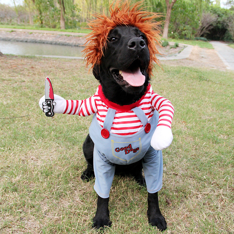 Halloween Hundekostüm Chucky