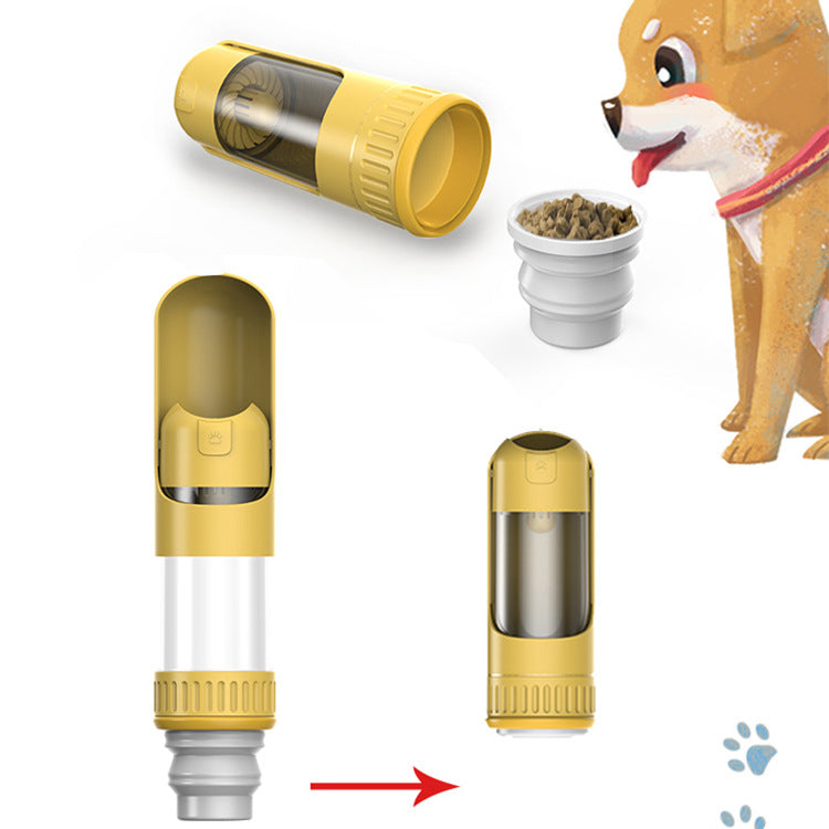 Transportable Futter und Trinkflasche