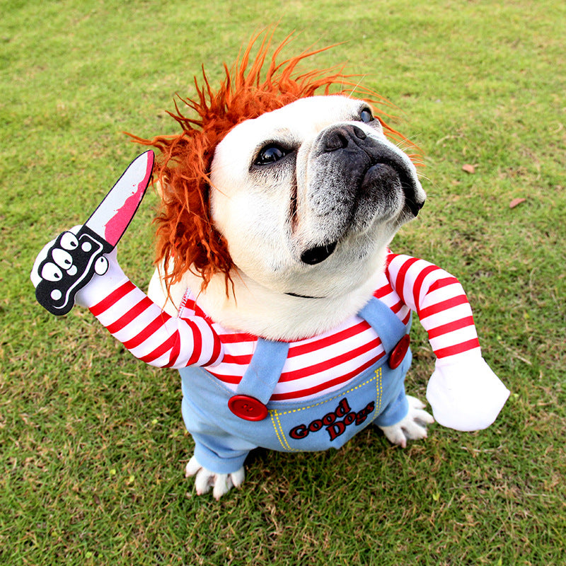 Halloween Hundekostüm Chucky