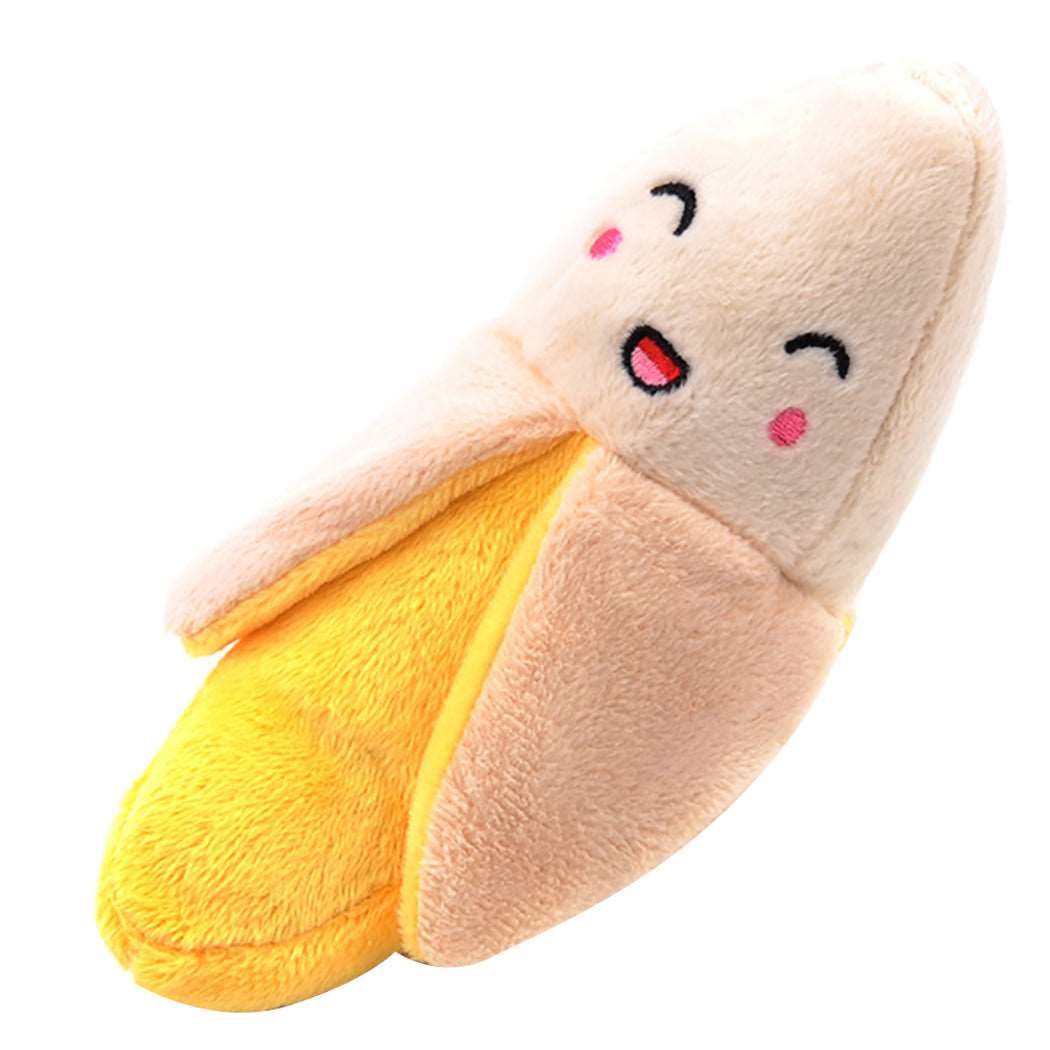 Haustierplüschtier Kawaii Banane grinsend