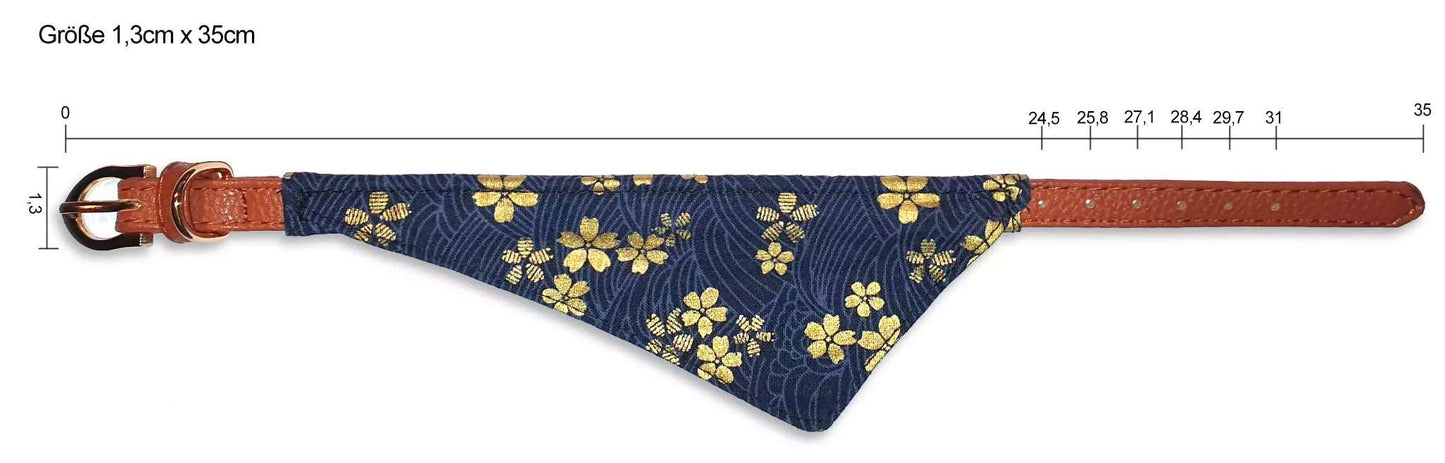 Größentabelle Hundehalsbandana 35cm lang