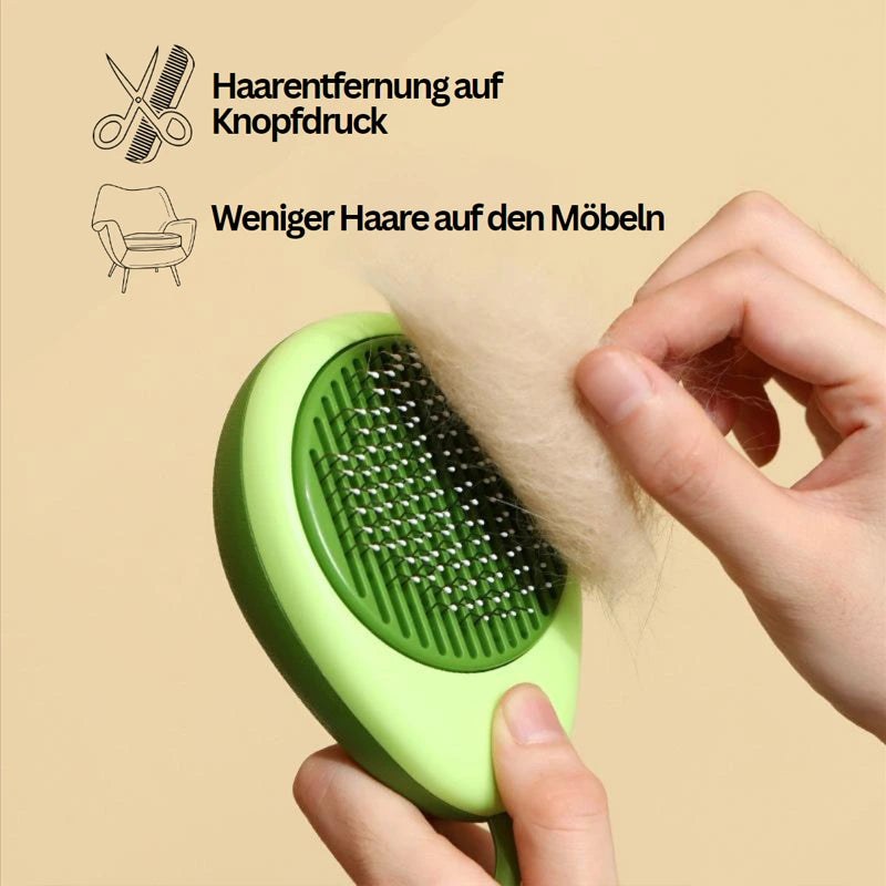 Avo-Haustierbuerste Haarentfernung auf Knopfdruck