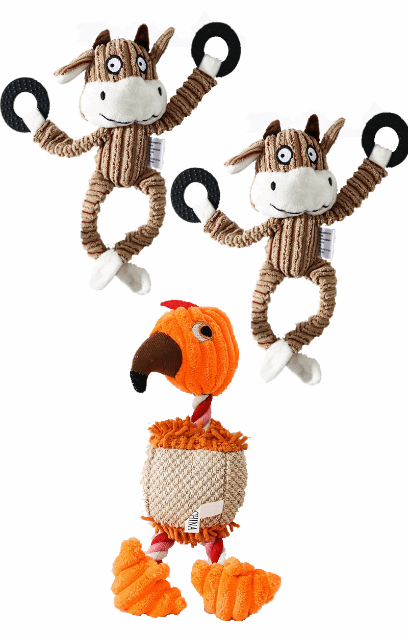 Hundekauspielzeug Sets- Lustige Tiere