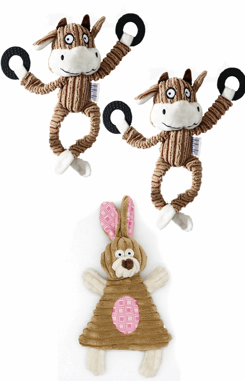 Hundekauspielzeug Sets- Lustige Tiere