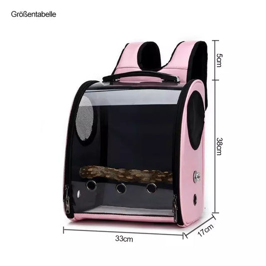 Vogeltransportrucksack Größentabelle