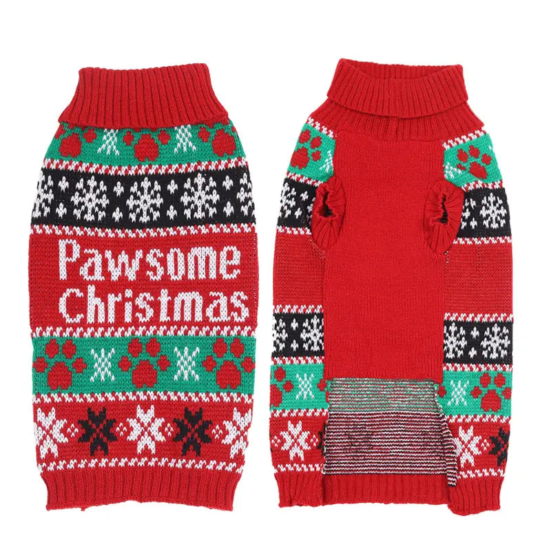 Pfotige Weihnachten Haustierpullover