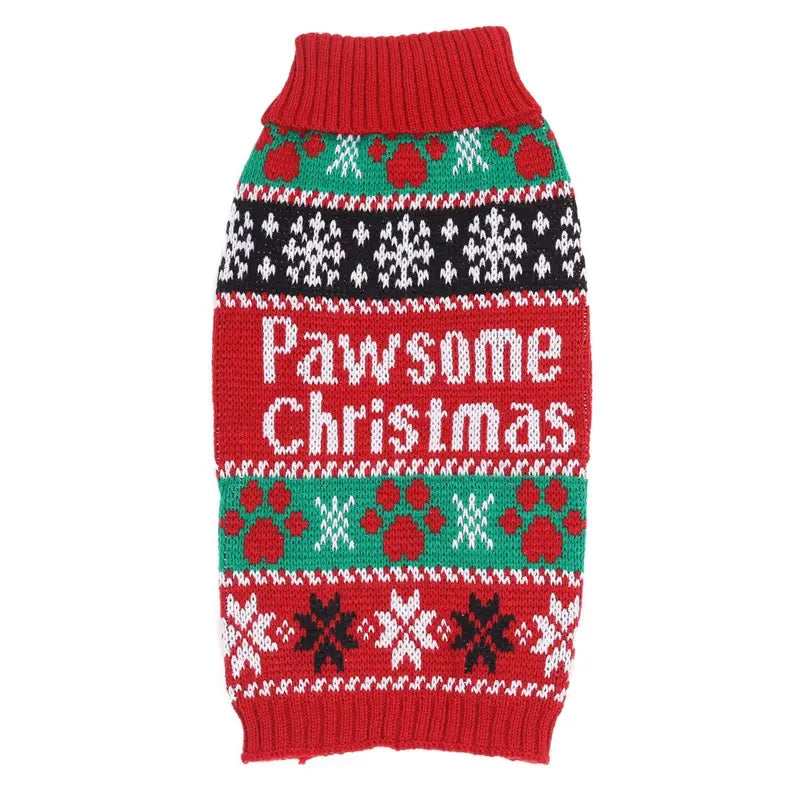 Pfotige Weihnachten Haustierpullover