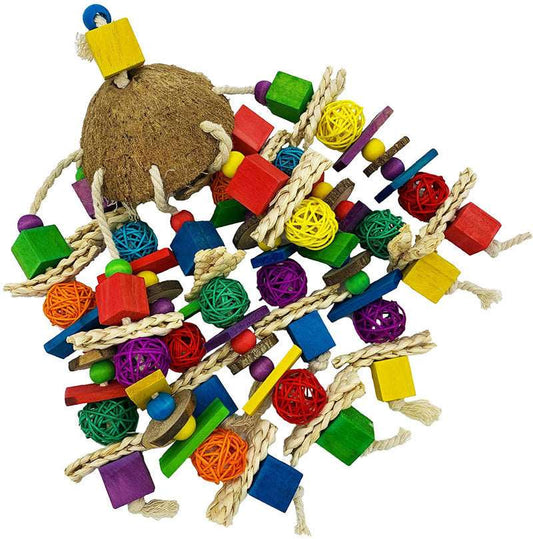 Riesenknabberspaß für Vögel & Papageien.