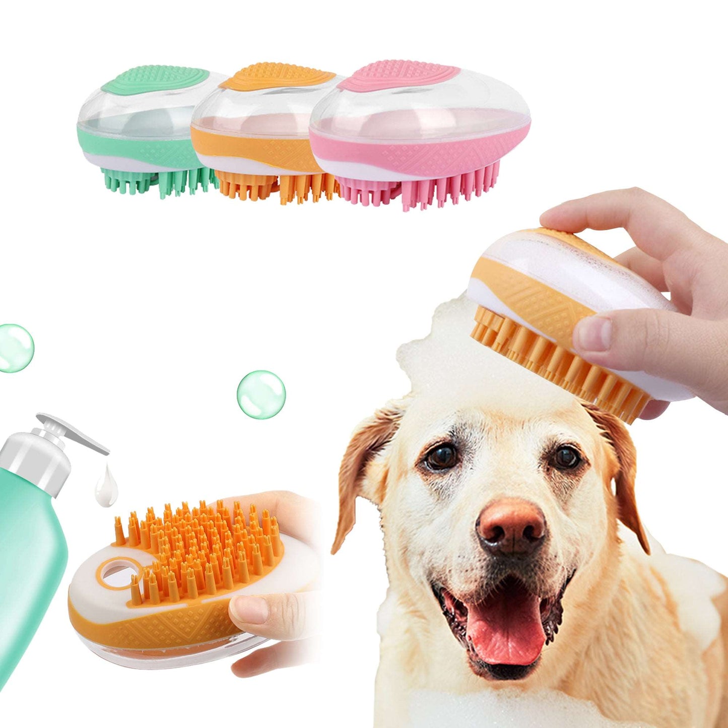 Hundebadebürste 2-in-1 Pet SPA mit Hund