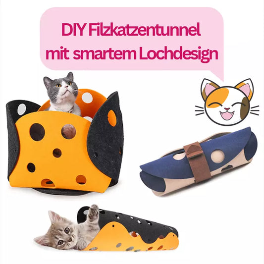 DIY Katzenfilztunnel