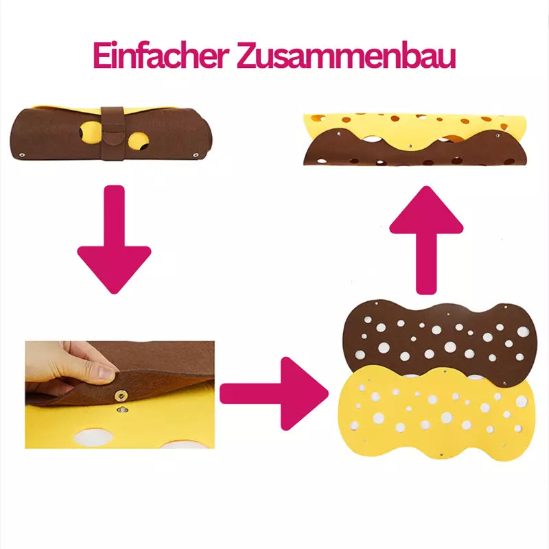 DIY Katzenfilztunnel