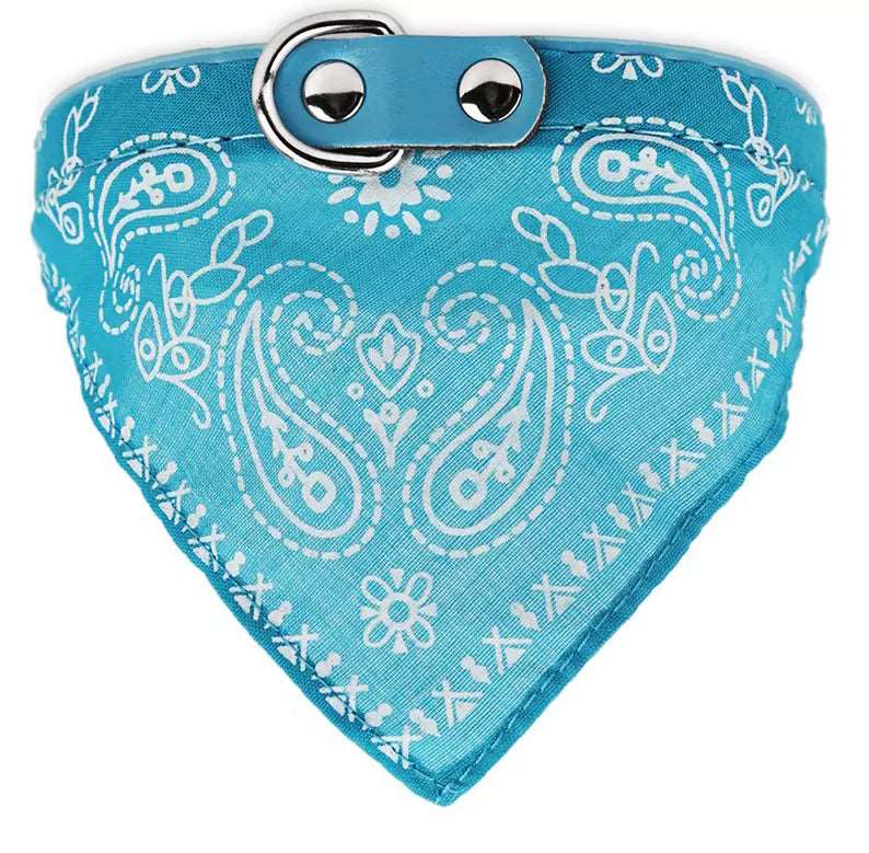 Hunde Bandana Halsband hellblau