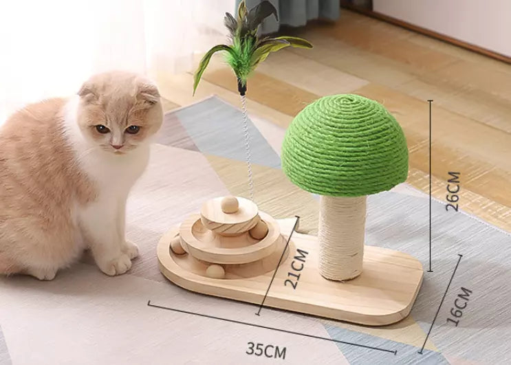 Pilzlandschaft Kratzspielzeug für Katzen