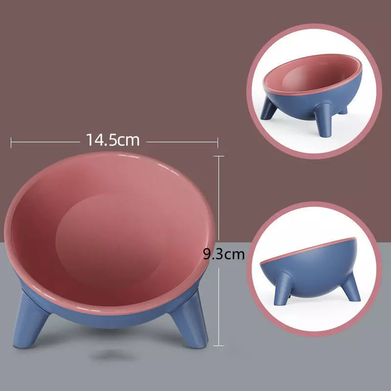 Katzennapf im ergonomischen Design in Rot