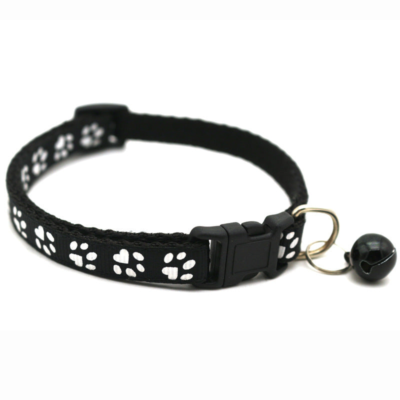 Katzenhalsband mit Glöckchen schwarz