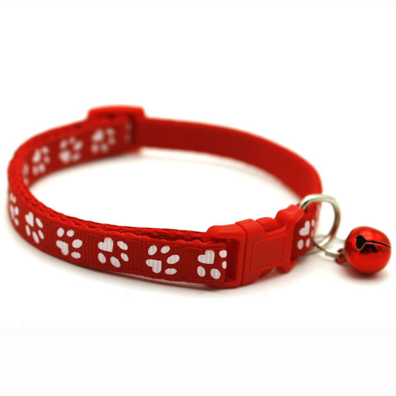 Katzenhalsband mit Glöckchen rot