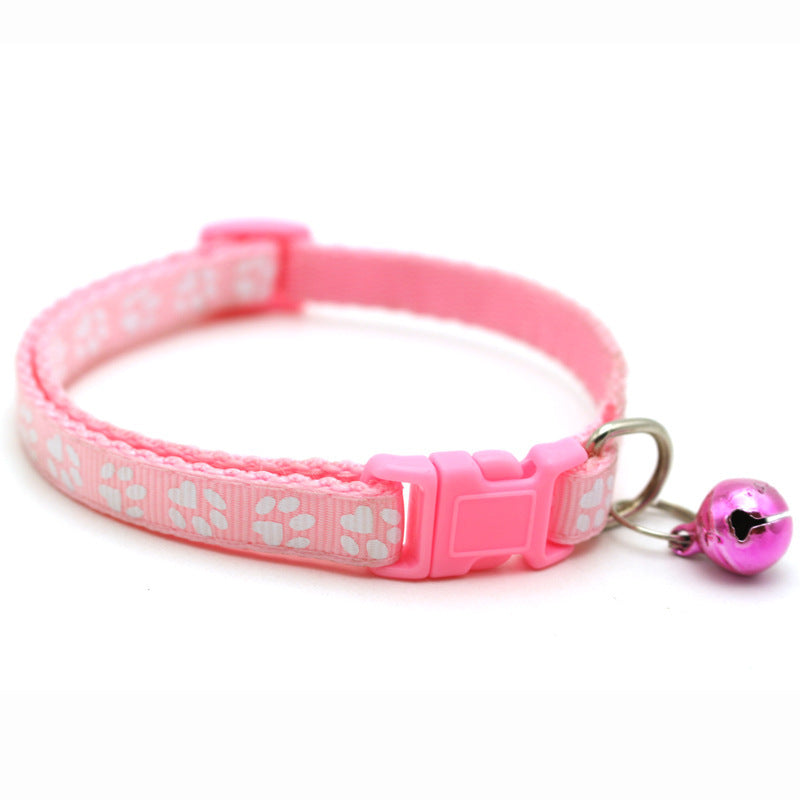 Katzenhalsband mit Glöckchen Pink