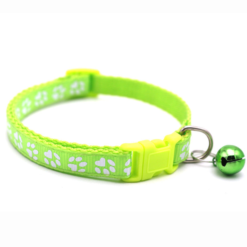 Katzenhalsband mit Glöckchen Neongrün