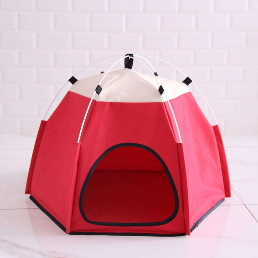 Katzen-Campingzelt rot