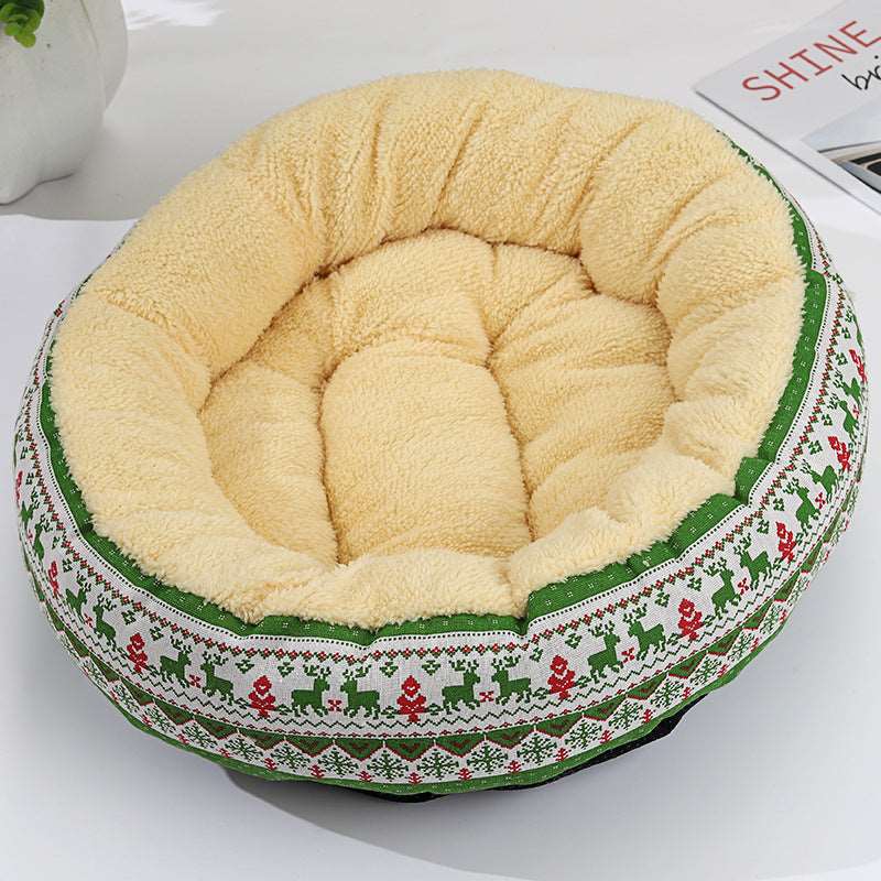 Hundebett Weihnachtsmotiv