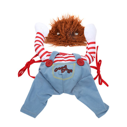 Halloween Hundekostüm Chucky 