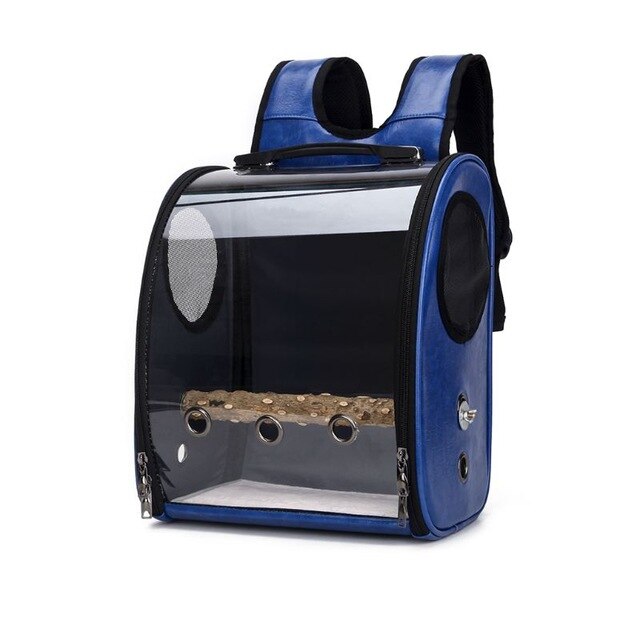 Vogeltransportrucksack in Blau