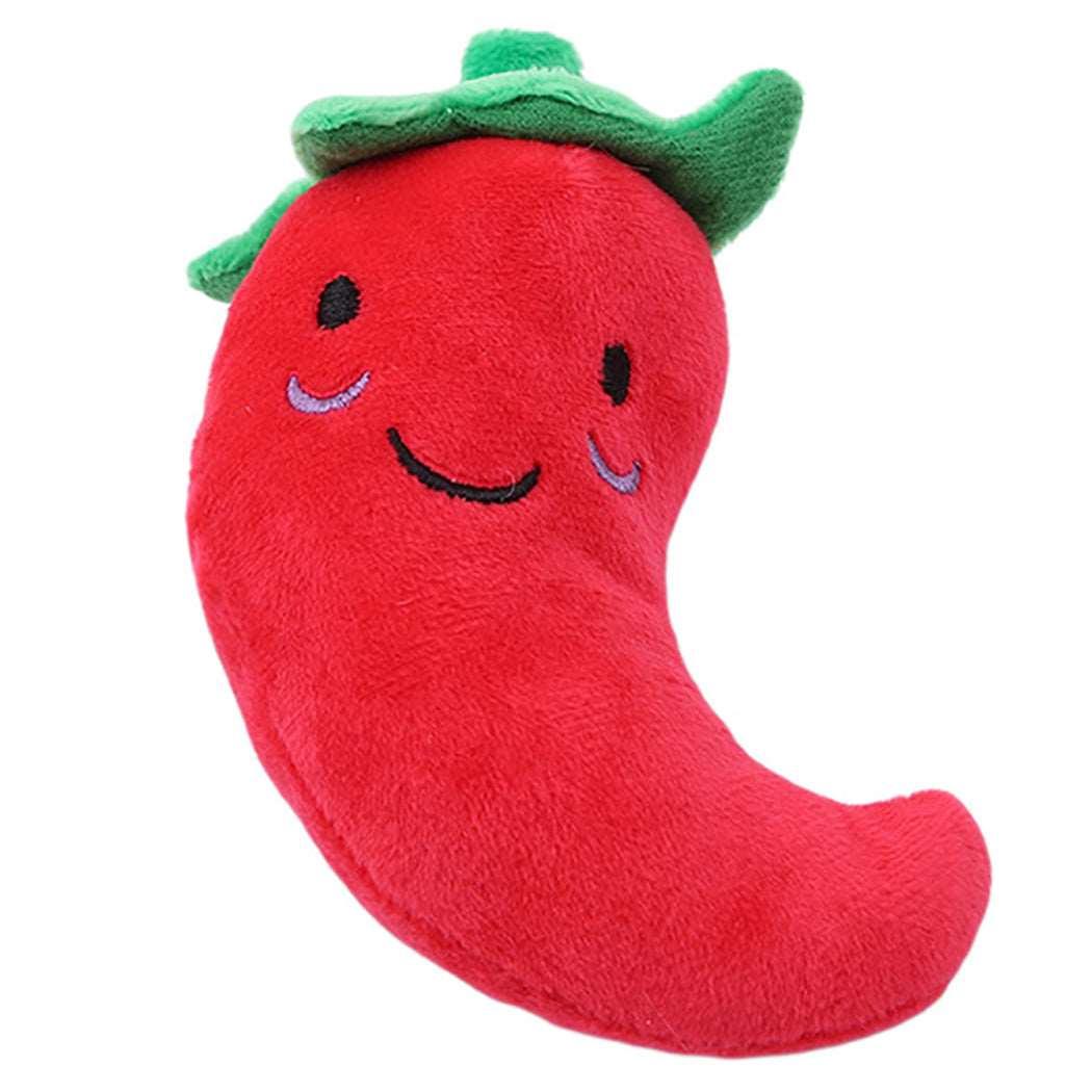Haustierplüschtier Kawaii Chilli grinst