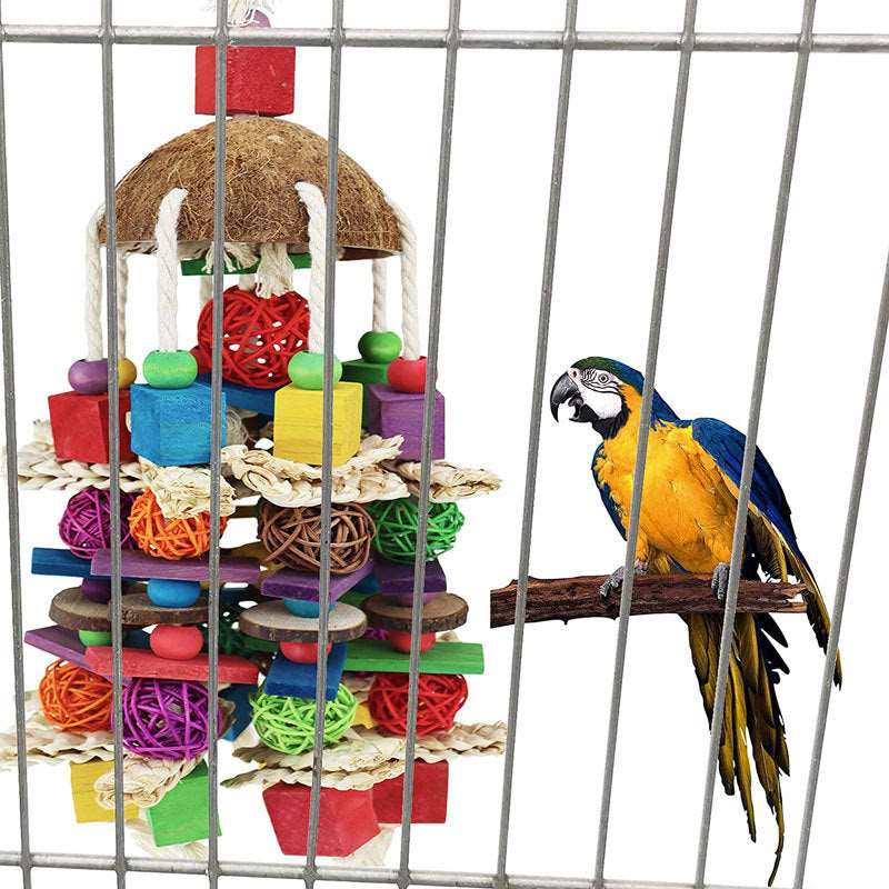 Riesenknabberspaß für Vögel & Papageien.