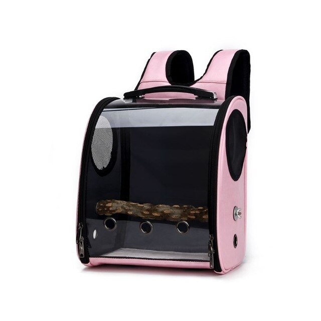 Vogeltransportrucksack in Pink