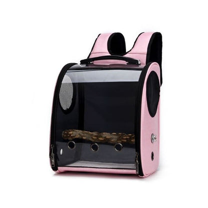 Vogeltransportrucksack in Pink