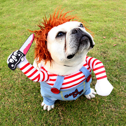 Halloween Hundekostüm Chucky