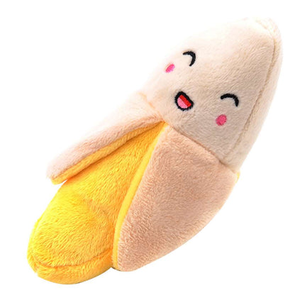 Haustierplüschtier Kawaii Banane grinsend