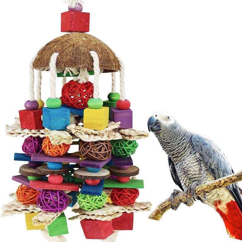 Riesenknabberspaß für Vögel & Papageien.