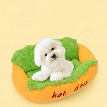 Hot Dog Haustierbett für Hunde