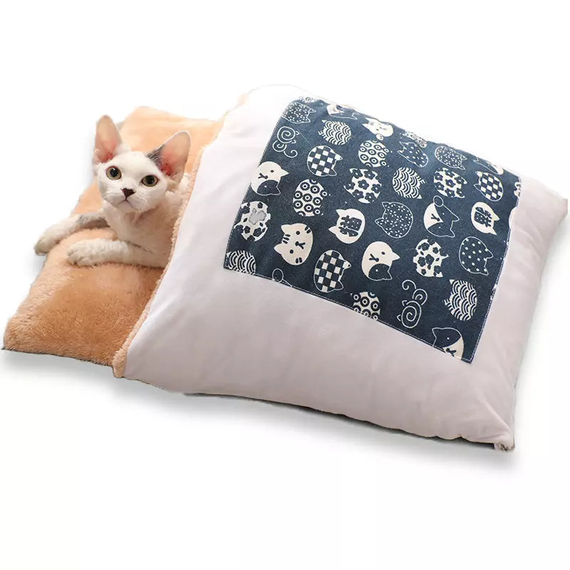    Katzenbett Schlafsack in Blau