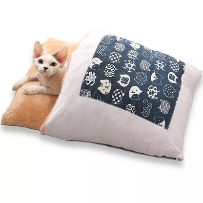    Katzenbett Schlafsack in Blau