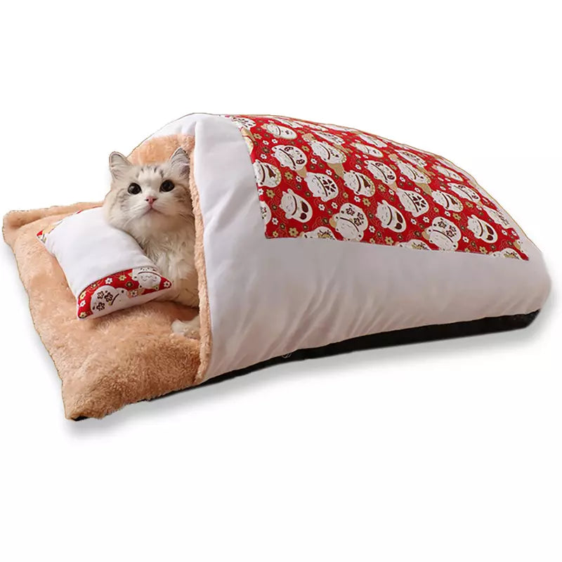    Katzenbett Schlafsack in Rot