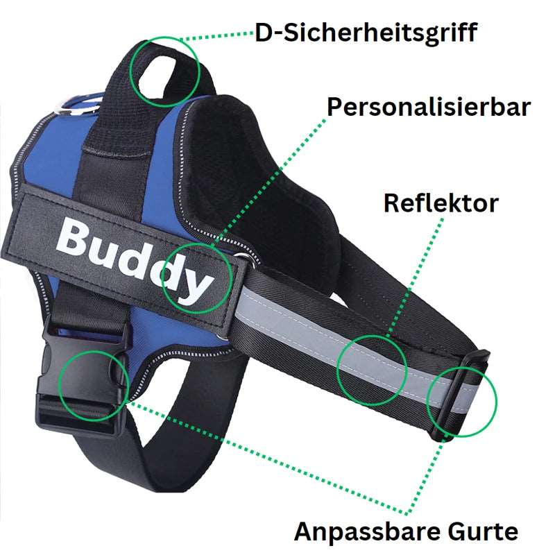 Personalisierbares Hundegeschirr Features