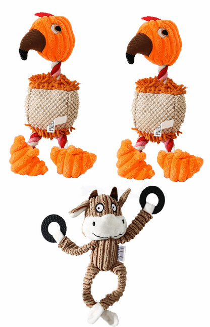 Hundekauspielzeug Sets- Lustige Tiere