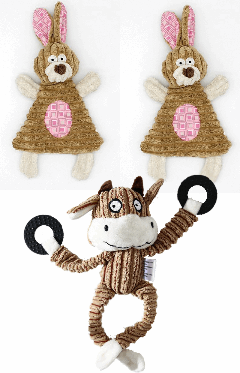 Hundekauspielzeug Sets- Lustige Tiere