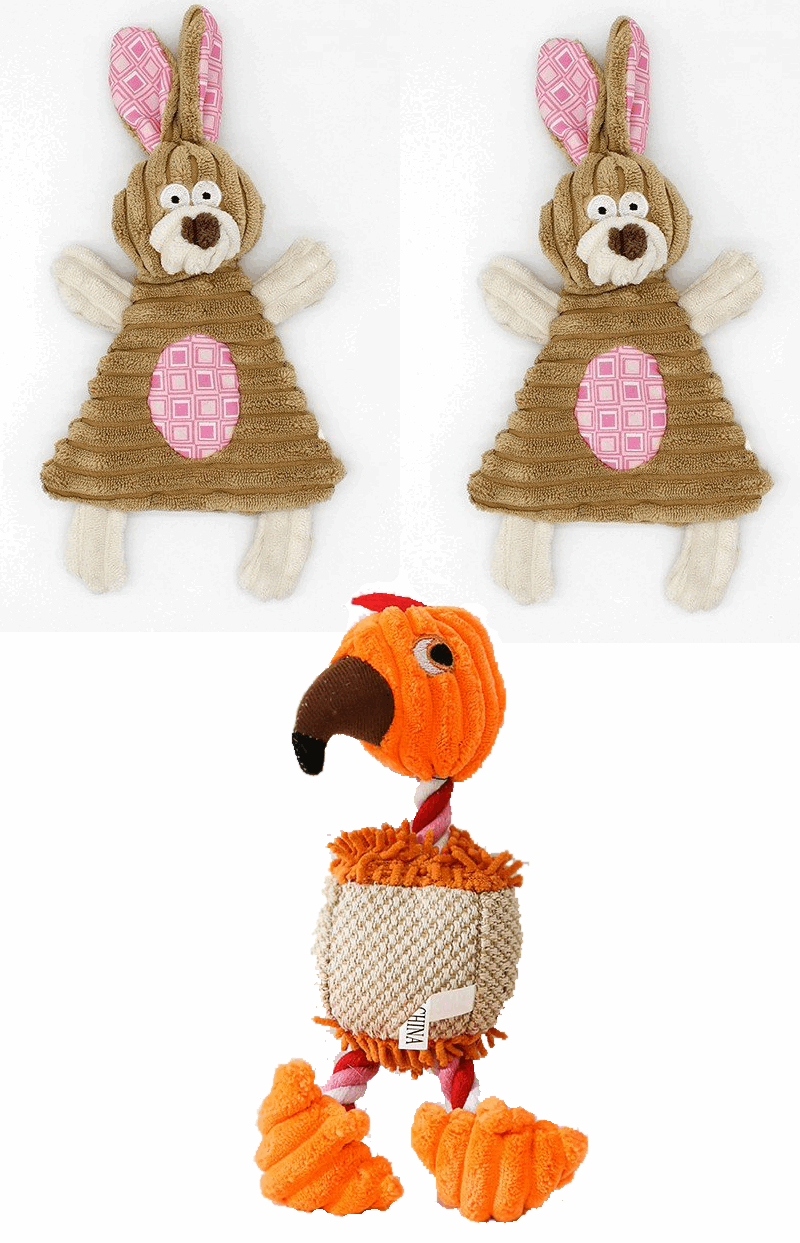 Hundekauspielzeug Sets- Lustige Tiere