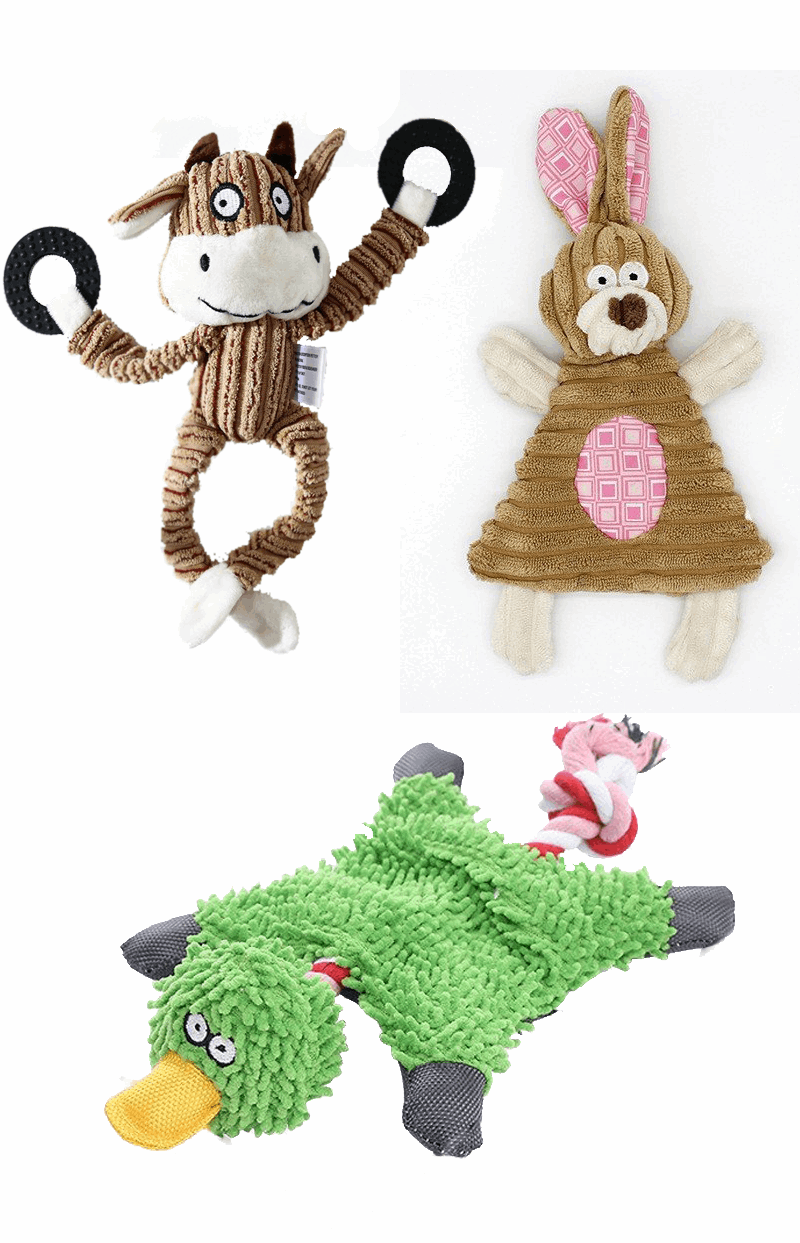 Hundekauspielzeug Sets- Lustige Tiere