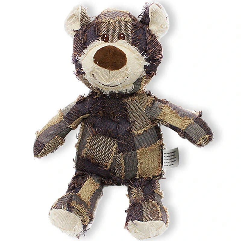 Hundespielzeug quietsche Teddy in Lila