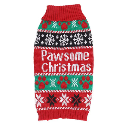 Pfotige Weihnachten Haustierpullover