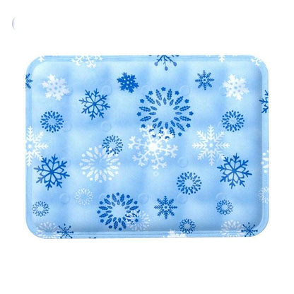 Katzenkühlmatte mit Schneeflockenaufdruck